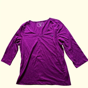 NAUTICA Sleepwear V neck Top Sz  Large